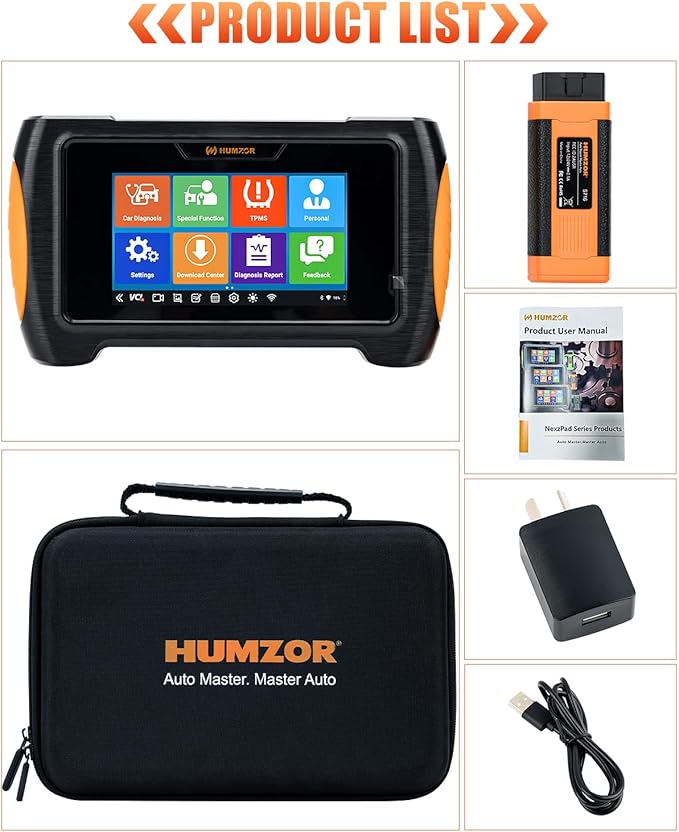 Bidirectional Scan Tool, Automotive Scanner Diagnostic Tool with ECU Coding, All Systems Scanner for Car, 3-Year Updates, 17+ Resets, ABS Bleed, Oil/SAS/TPMS/EPB Reset