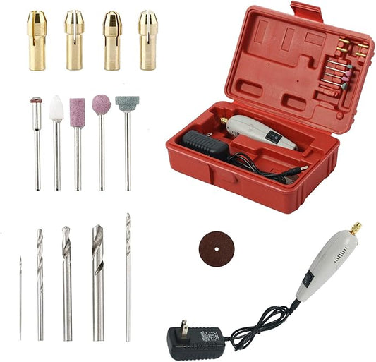 Mini Hand Drill Kit Mini DIY Electric Drill Electric Sander Rotary Drills for Jewelry Polishing Small Crafts Cutting Drilling Grinding Engraving Tool Set
