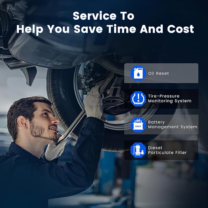 DFirst OBD2 Scanner Diagnostic Tool Bluetooth One-Click Apps, Customizations, Check Engine Code Reader Car Scanner for Volkswagen BMW Porsche Audi Mercedes Mini (iOS/Android,Upgrade VIN Full Package)