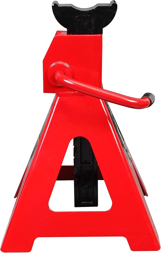 BIG RED T41202 Torin Steel Jack Stands: 12 Ton (24,000 lb) Capacity, Red, 1 Pair