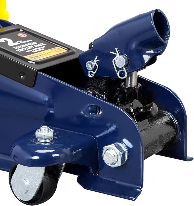 BIG RED AT82001UR Torin Hydraulic Trolley Service/Floor Jack Combo with 2 Jack Stands, 2 Ton (4,000 lb), Blue