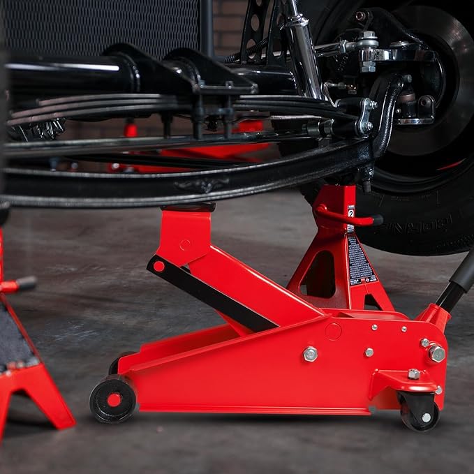 BIG RED Torin Hydraulic Floor Jack: Ultra-Lightweight with Dual Pump Quick Lift, Heavy Duty Steel, Convenient for Daily Use, 3 Ton (6,000 lbs Capacity)