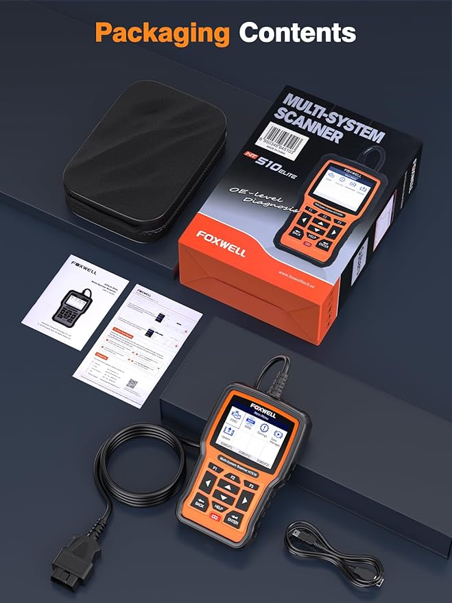 FOXWELL NT510 Elite 2.0 Fit for BMW Scanner, All System Bidirectional Scan Tool with All Resets Fit for BMW Mini Rolls-Royce, Full Diagnostic Tool Code Reader, Battery Registration Tool, WiFi Update