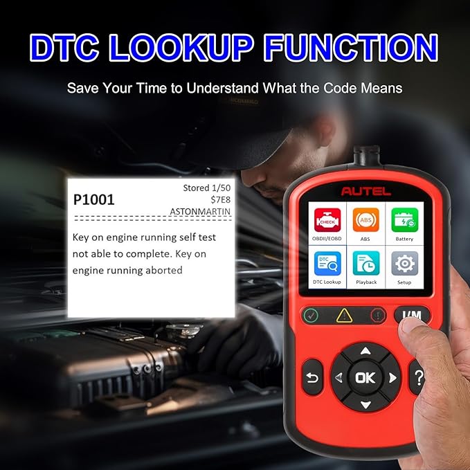Autel OBD2 Scanner AutoLink AL549, Check Engine Fault OBD2 Diagnostic Tool, Upgraded Ver. of AL519/ AL329 Code Reader with AutoVin, Universal Car Battery Test, OBDII Scan with Live Data