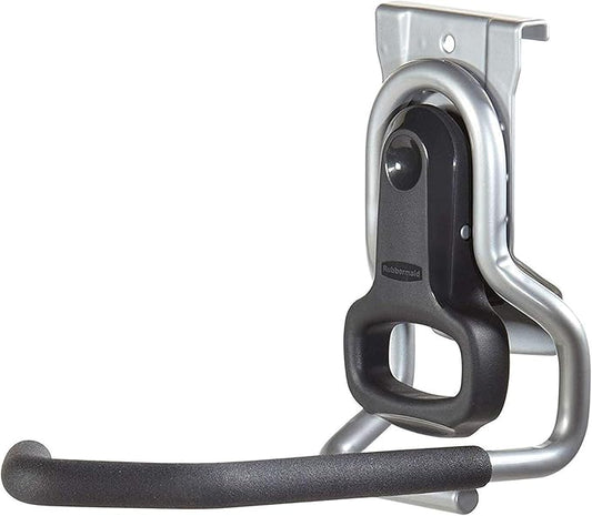 Rubbermaid FastTrack Garage Organization System, Vertical Bike Hook, Black, Holds up to 50 Pounds, Wall Mount and Heavy Duty Garage Hanger for Bike Storage