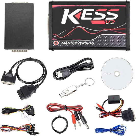 Kess V2 V5.017 V2.8 ECU OBD2 ECU Programming Tool Unlimited Token Car Diagnostic Tool,Works on Win XP Win7 32bit Win 8 etc.