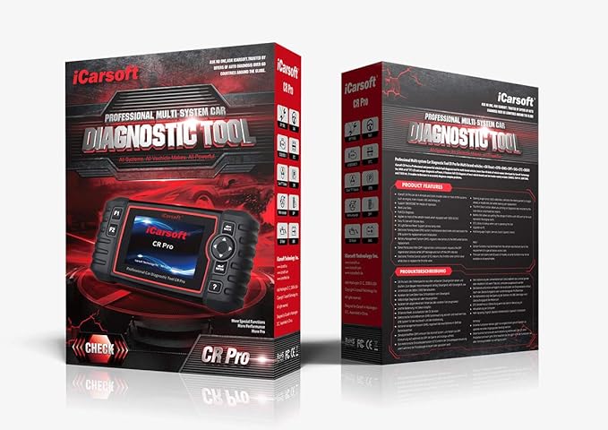 iCarsoft CR Pro Diagnostic Scan Tool,Professional Multi-Brand Multi-System Car Diagnostic Tools