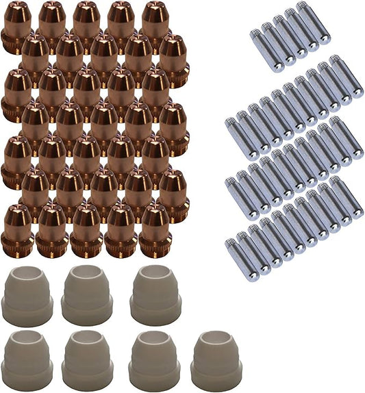 Lotos Plasma Cutter Consumables Sets for Brown Color LT5000D and Brown Color CT520D (77 Pieces)