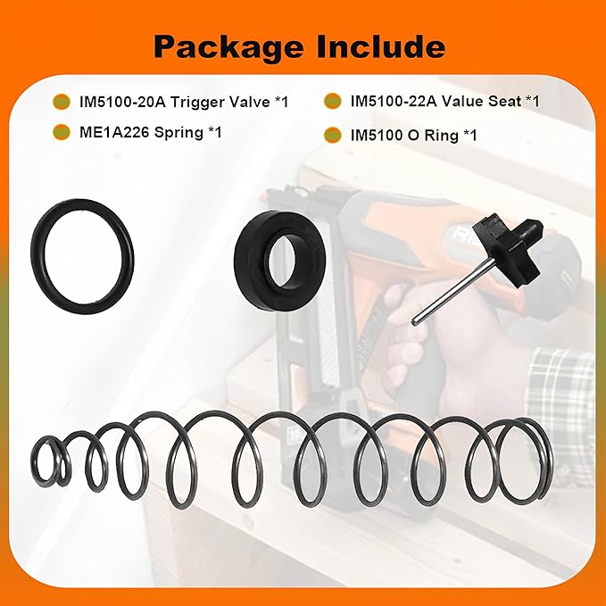 IM5100 Trigger Valve Kit With IM5100-20A IM5100-22A Fit For PH2045 PH2050 Air Hammers FAR720 FAR7200 Air Ratchets IM5100 Impact Wrenches Replacement Parts