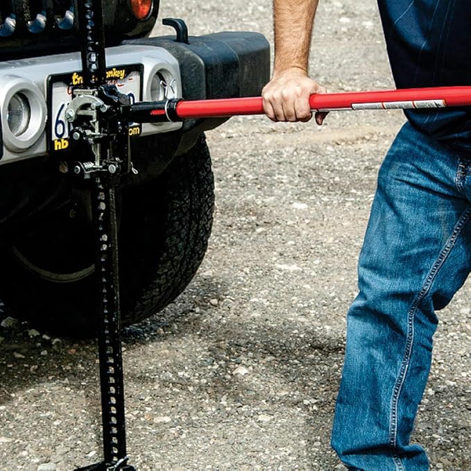 Big Red TRA8335-1 Torin 33" Ratcheting Off Road Utility High Lift Farm Jack, 3 Ton (6,000 lb) Capacity