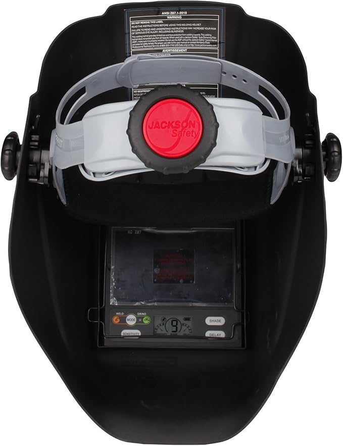 Jackson Safety HLX 100 Welding Hood - Ultra Lightweight Auto Darkening Welding Helmet with Insight Digital Variable ADF - ANSI Z87.1