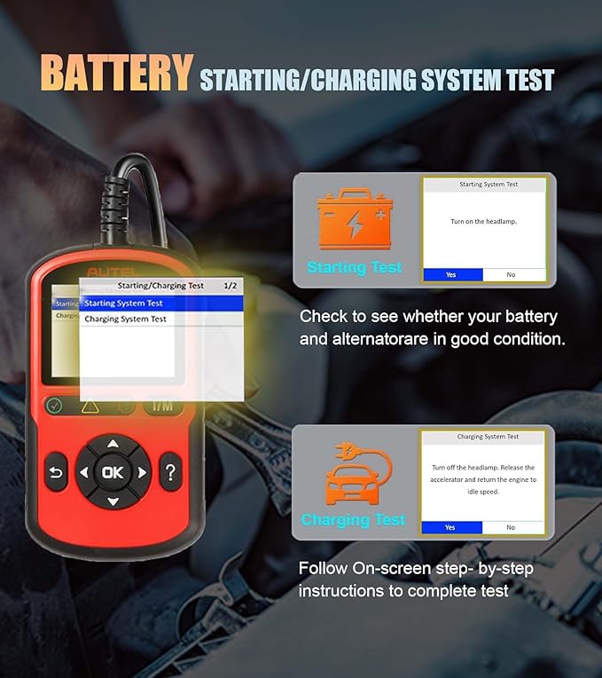 Autel OBD2 Scanner AutoLink AL549 Code Reader with AutoVin Diagnostic Tool Color-Coded Fault and IM Readiness Universal Car Battery Test Enhanced PCM and ABS Coverage Upgrade Ver. of Autel AL519