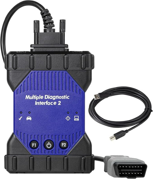 EL-52100-AM MDI2 Multiple Diagnostic Interface Scanner,EL-52100-AM Multiple Diagnostic Interface 2 Kit WiFi Version with OBD2 USB Version 2.0 for DLC Cable Plug，NOT Compatible Windows 10.