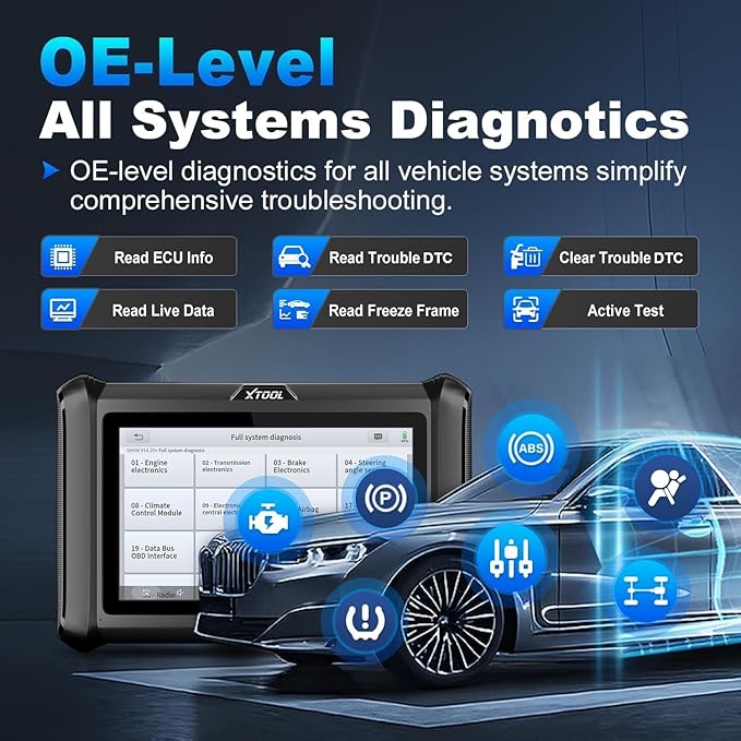 XTOOL D7S OBD2 Scanner with FCA AutoAuth, Bidirectional Scan Tool 2025 V2.0, 36+ Resets, 4000+ Active Tests, Online ECU Coding, PMI, V.A.G. Guide, DoIP/CAN FD, All-System Scan, Upgraded of XTOOL D7