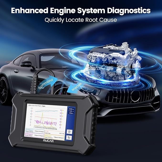 MUCAR CS90 OBD2 Scanner Diagnostic Tool, Car Scanner with 28+ Reset Services & Engine System, Scan Tool for Car, Lifetime Free Update