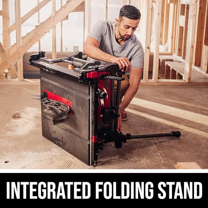 SKIL 15 Amp 10 Inch Portable Jobsite Table Saw with Folding Stand- TS6307-00