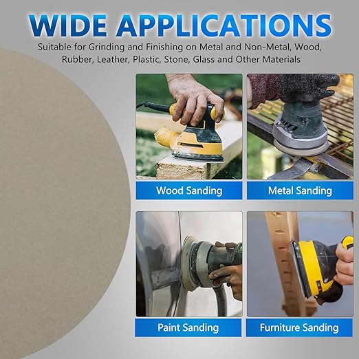 3000 Grit 5 Inch Sanding Discs, VIBRATITE 70 Pieces Hook and Loop Wet Dry Sandpaper Round Sand Paper Pads for Orbital Sander Grinding Polishing Finishing