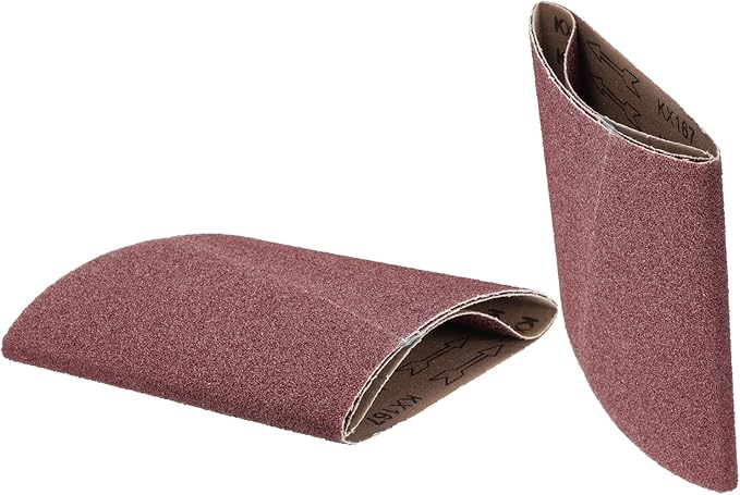 uxcell 5pcs 8" x 19" Sanding Belts 36 Grits Aluminum Oxide Abrasive Belt Sander Paper Sanding Papers for Metal Wood Grinding Polishing, Reddish Brown