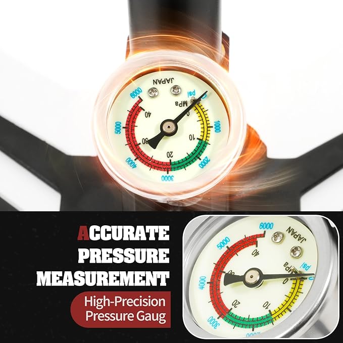 30Mpa 4500Psi PCP Hand Pump,4 Stage PCP Hand Pump Air Compressor,High Pressure Hand Pump,Stainless Steel,Suitable for PCP Air Guns,Paintball Gun,HPA Gas Tanks,Tire Inflation