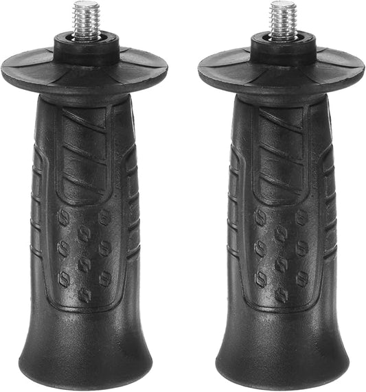 HARFINGTON 2pcs Angle Grinder Side Handle 8mm Thread 102mm Length Plastic Non-Slip Angle Grinder Handle Replacement Auxiliary Sander Handle Tool