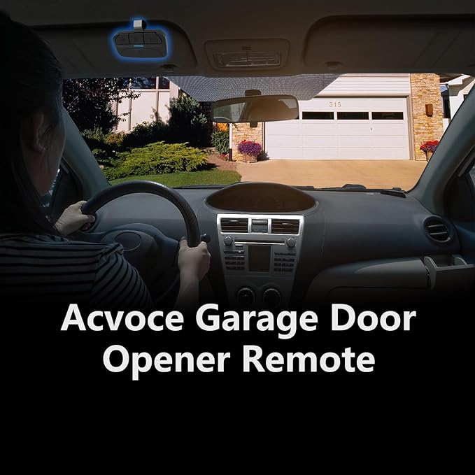 Garage Door Opener Remote for Chamberlain Liftmaster Craftsman Learn Button Openers, Replacement for 893MAX 893LM 891LM 371LM 373LM 971LM 973LM 81LM, Visor Clip Included