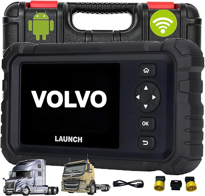 LAUNCH Scanner HD-Volvo Heavy Duty Truck Diagnostic Scan Tool, Actuation Test,Coding, Special Functions,Full System Diagnosis, Lifetime Free Upgrade