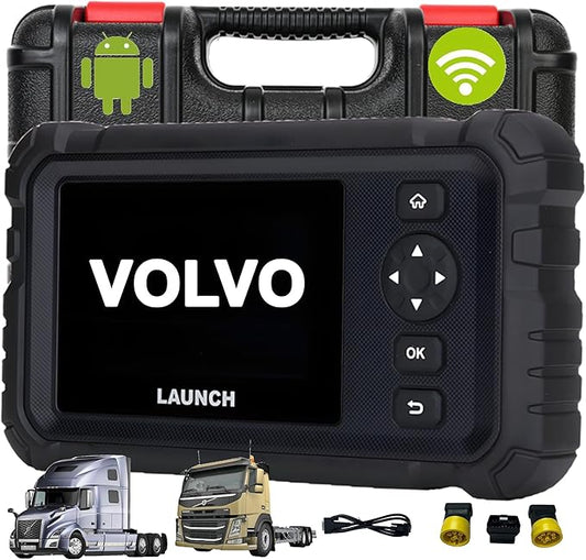 LAUNCH Scanner HD-Volvo Heavy Duty Truck Diagnostic Scan Tool, Actuation Test,Coding, Special Functions,Full System Diagnosis, Lifetime Free Upgrade