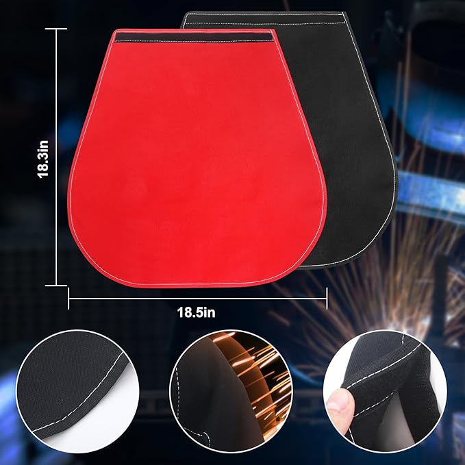 2 Pcs Welding Helmet Cover Welding Hood Welding Neck Protector Helmet Extended Cover Welding Head Cover Helmet Extended FR Cotton Headcover Compatible with Most Welding Helmets