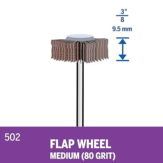 Dremel 502 3/8" Flapwheel Sander, 80 Grit
