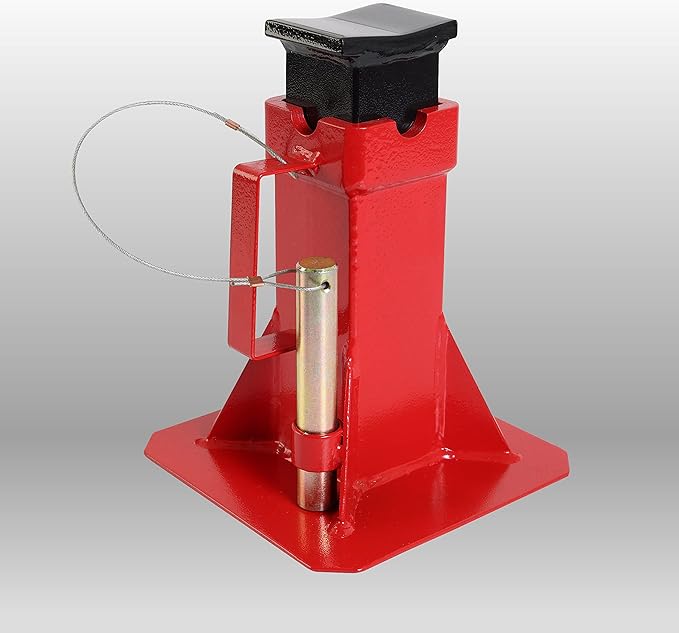 BIG RED ATZ120005R Torin Heavy Duty Pin Type Professional Car Jack Stand with Lock, 12 Ton (26,400 lb) Capacity, Red, 1 Pair