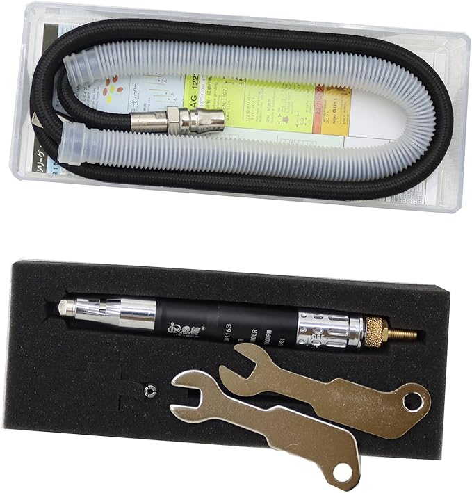 Engraving Polishing Pen Sander Air Grinder Kit Pneumatic Tool Engraving Pencil for Grinding,Carving,Rust(70000PRM 90psi)
