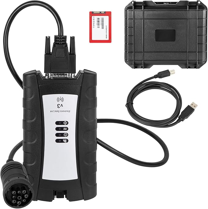 for EDL V3 V2 Scanner Agricultural Truck Diagnostics Farm Tractor Diagnostic Adapter Service Tool for DEE EDL V3 V2 with SSD Software.