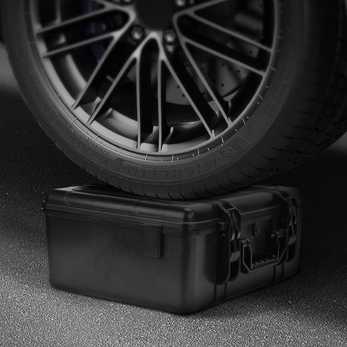 Air Compressor Hard Case Compatible with DEWALT 20V MAX Tire Inflator DCC020IB, Air Pump Storage Carrying Bag for DEWALT DCC020IB Tools, with Pocket for Battery Pack and Charging （ CASE ONLY)