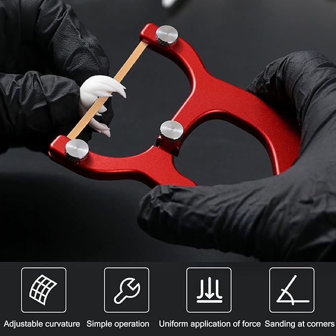 Aluminum Alloy Hand Held Sander Model Sander Curved Sander Cylindrical Sander Grinding Polishing Tool(without Sandpaper)