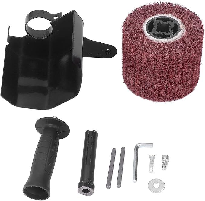 Burnishing Adapter for Angle Grinder, Burnishing Polishing Machine Stainless Steel Handheld Sander Polisher Wheel M10 Angle Grinder Attachment for Wood Metal Grinding