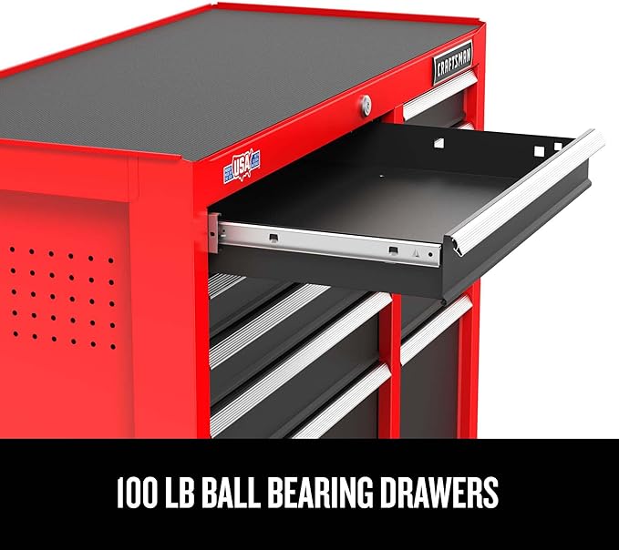 CRAFTSMAN Rolling Tool Chest, 26-inch, 5-Drawer, Workshop Tool Storage with Wheels (CMST32752RB)