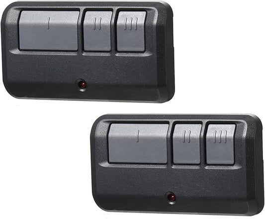 2PCS Garage Door Opener Remote Compatible with Raynor 371RGD, 372RGD, 373RGD, 373PRGD, 377LG, Purple Learn Button Openers 2005-2014, 315 MHz Replacement Part (Grey Button)