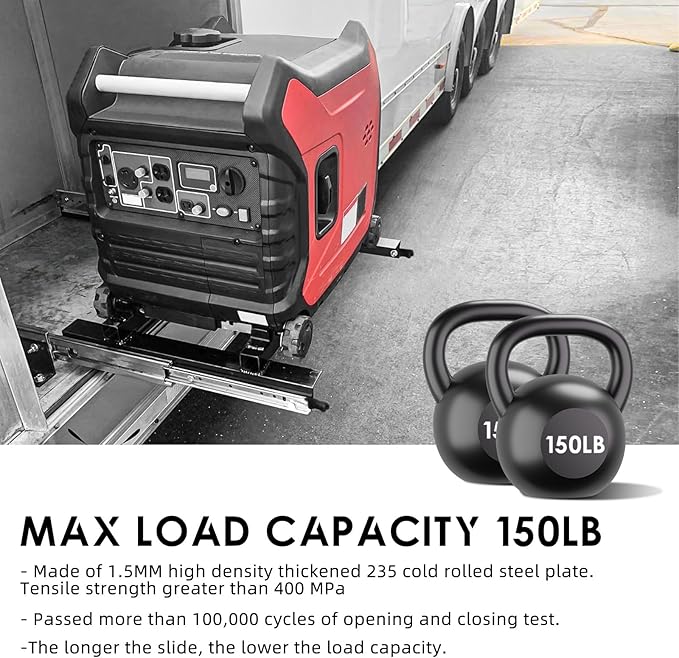 AOLISHENG 1 Pair Heavy Duty Drawer Slides with Lock 12 14 16 18 20 22 24 26 28 30 32 34 36 38 40 Inch 150 lb Load Capacity Side Mount Full Extension Ball Bearing Cabinet Locking Rail Tool Box Runner