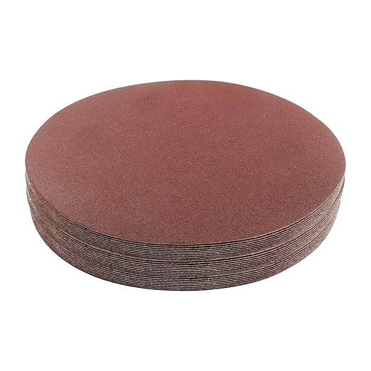 Biaungdo 30 Pcs 7-Inch Sandpapers Sand Discs Hook and Loop Grinding Polishing for Random Orbit Sander,100 Grit