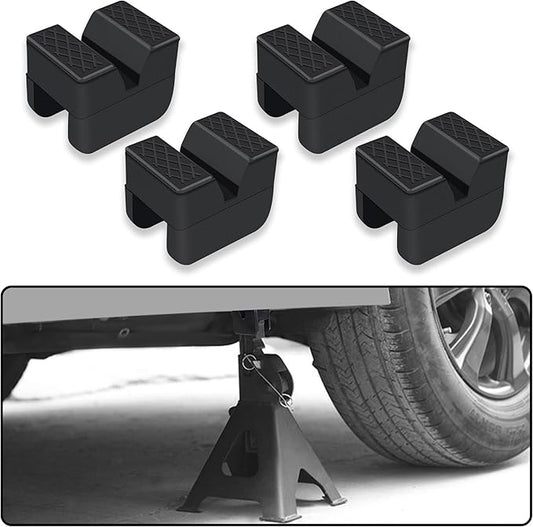 3 Ton Car Jack Stand Pads,Slotted Rubber Pinch Weld Jack Adapter for Protecting Car Chassis,Universal Car Accessories Car Jack Pad for Most Car,Truck,SUV,RV,Van (4PCS)