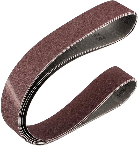 uxcell 2 x 48 Inch Sanding Belt 80 Grit Sand Belts for Belt Sander 3pcs