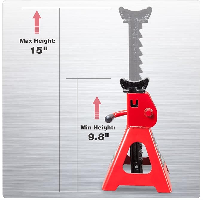 Jack Stands Low Profile 2 Ton(4400 LBs) Lifting Car Stand, Fit Use for Cars Automotive Small Vehicles, 2 Pack
