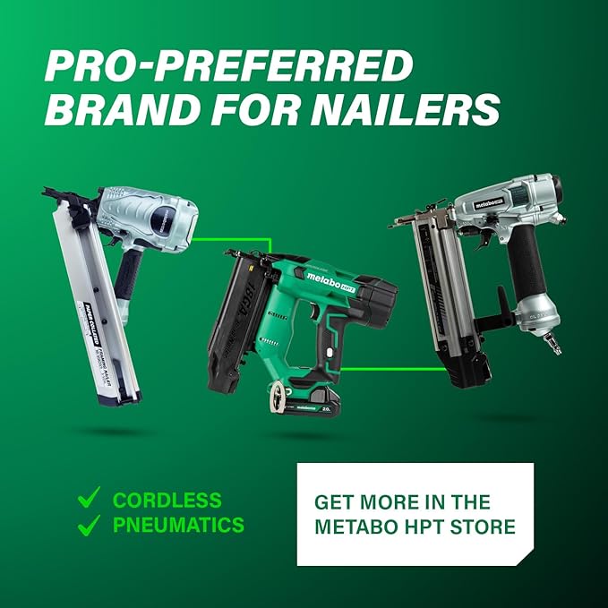 Metabo HPT Air Compressor, THE TANK, Portable Pancake Air Compressor 200 PSI, 6 Gallon Tank, Versatile for Use with Framing, Siding, Finish, Brad or Roofing Nailers, EC914S