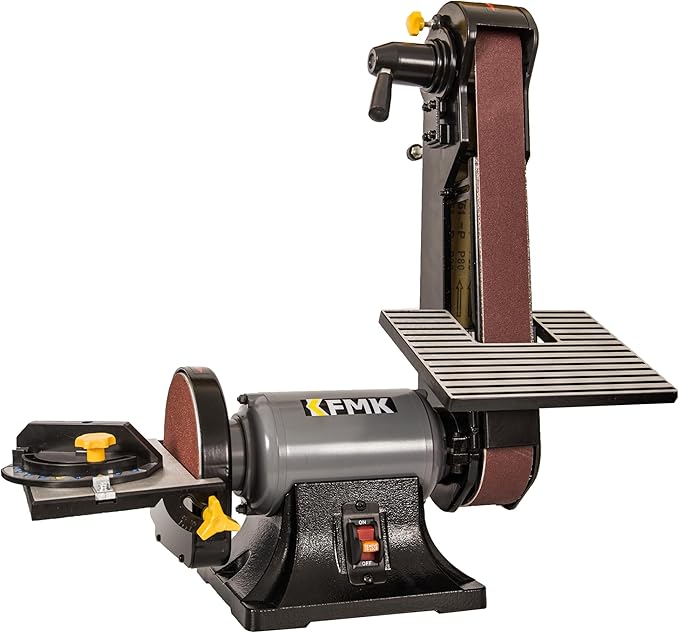 2x42 in. Belt Sander & 6" Disc Sander Combo, 3.5Amp Bench Belt Sander for Woodworking & Metalworking, 1/2HP Belt Sander for Knife Making and Sharpening