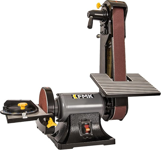 2x42 in. Belt Sander & 6" Disc Sander Combo, 3.5Amp Bench Belt Sander for Woodworking & Metalworking, 1/2HP Belt Sander for Knife Making and Sharpening