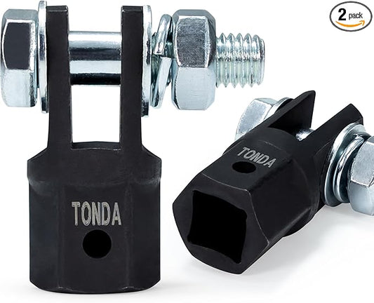 TONDA Scissor Jack Drill Adapter for 1/2 Inch Impact Wrench or 13/16 Inch Lug Wrench, 2 Pack