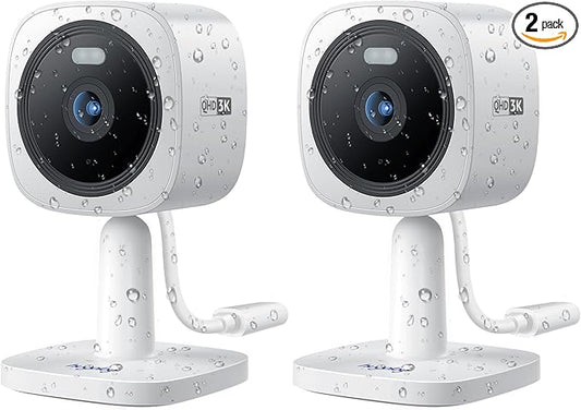 Hugolog 3K 5MP Outdoor Indoor Security Cameras for Home Security, Home Camera with Starlight Color Night Vision,Built-in Spotlight,Motion Detection,2-Way Talk,US Cloud & Local Storage,Works with Alexa
