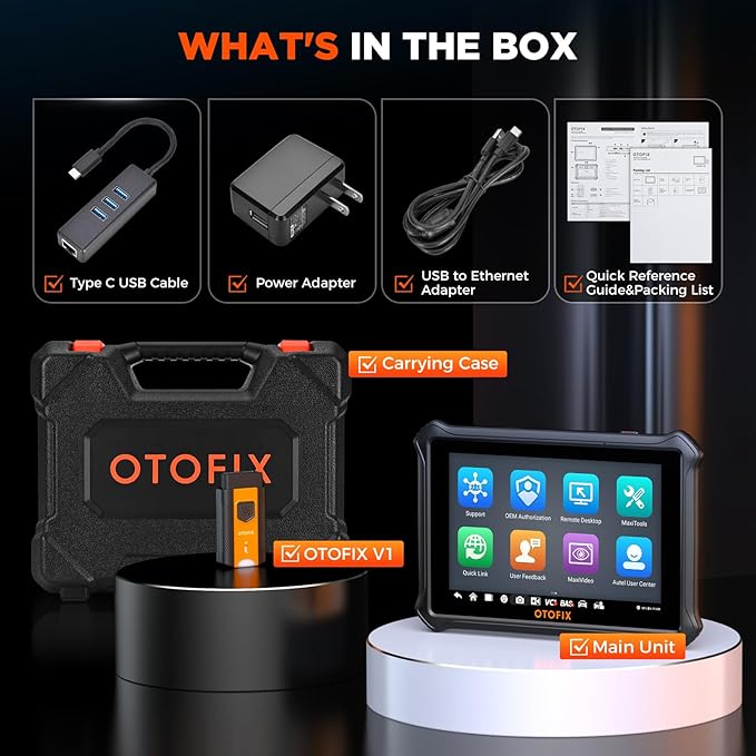 OTOFIX D1 Lite Bidirectional Scan Tool with 2-Year Updates, 2025 Newest All System Automotive Diagnostic Scanner, 38+ Reset Services, FCA AutoAuth, Active Test, CANFD&DOIP, Auto VIN