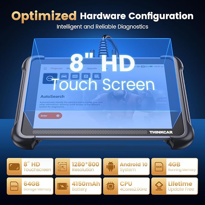 Thinkcar ThinkScan 689 OBD2 Scanner, Bidirectional Scan Tool with Lifetime Free Update, 34+ Reset, 3000+ Active Test, ECU Coding, PMI, All System Diagnostic Scanner for Car, CANFD & DOIP, FCA SGW