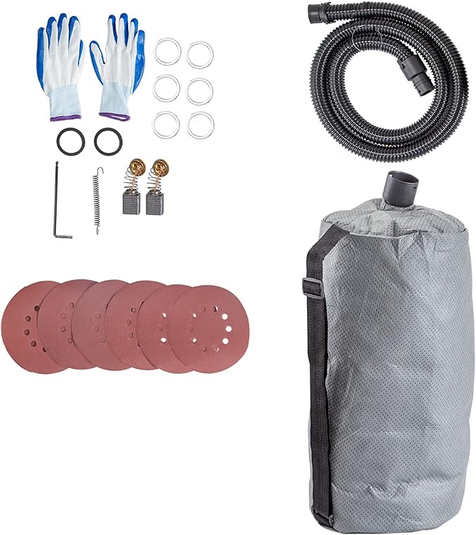 Mophorn Drywall Sander 850W Electric, Electric Sander Variable Speed 800-1750RPM, Drywall Sander Foldable Sheetrock Sander, with Telescope Handle, Vacuum Bag Drywall Sanders 6 Sand Pads